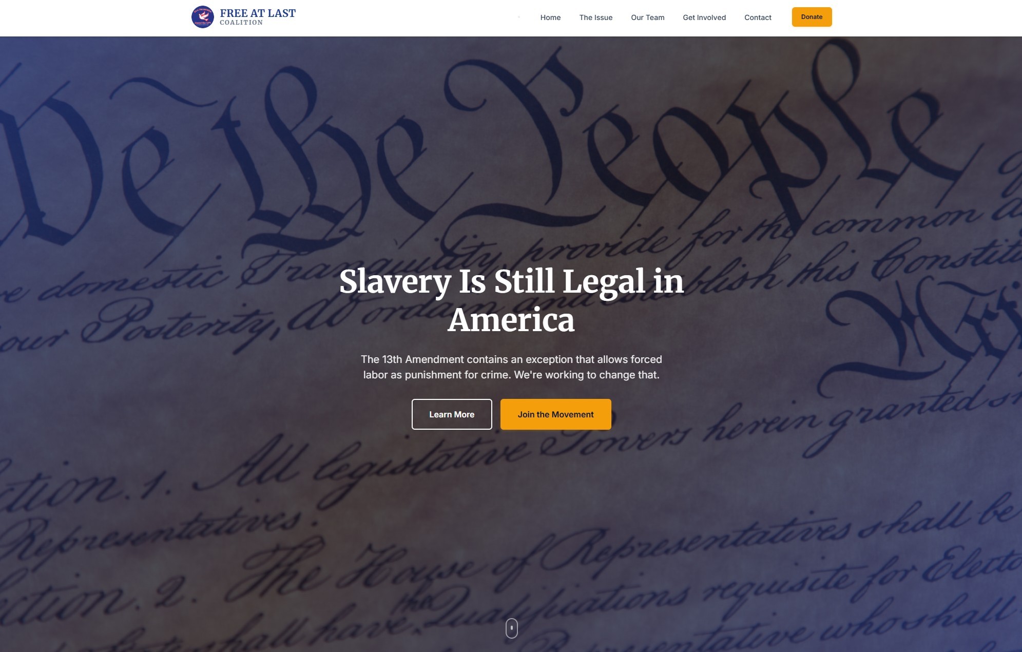 Free At Last Coalition Website